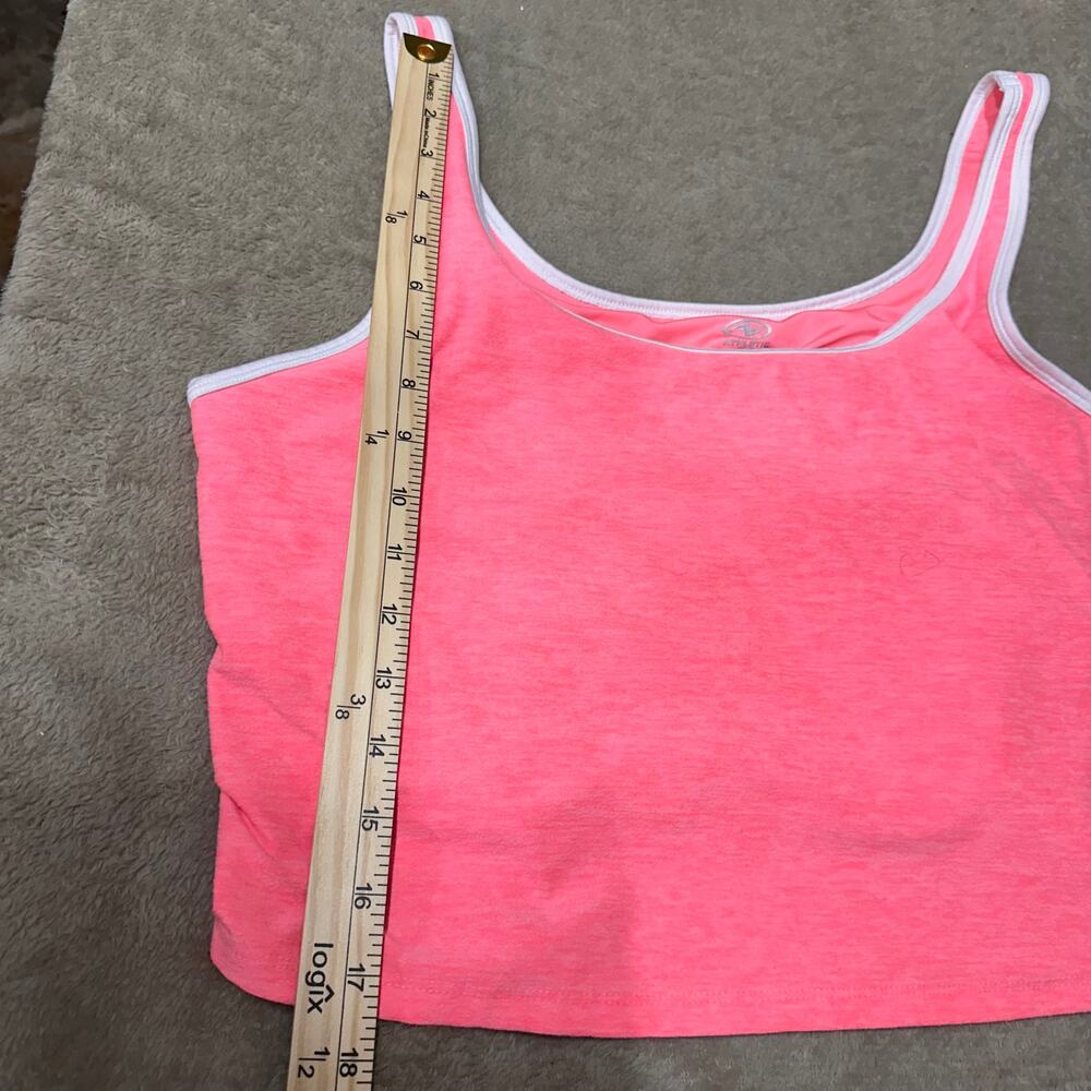 Athletic Works Neon Pink Sports Bra Crop Top XXL Activewear - Picture 5 of 7